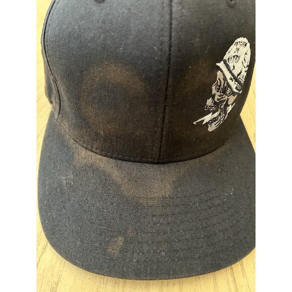 Metal Mulisha Nitro Hat Skull smoking flexfit Cap Distressed THRASHED Faded S/M - Picture 6 of 12